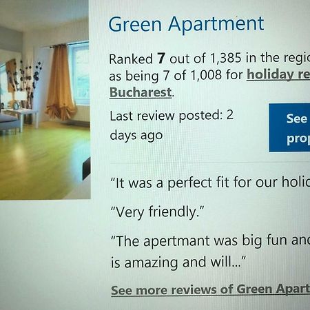 Green Apartment 6 Bukarest Eksteriør billede