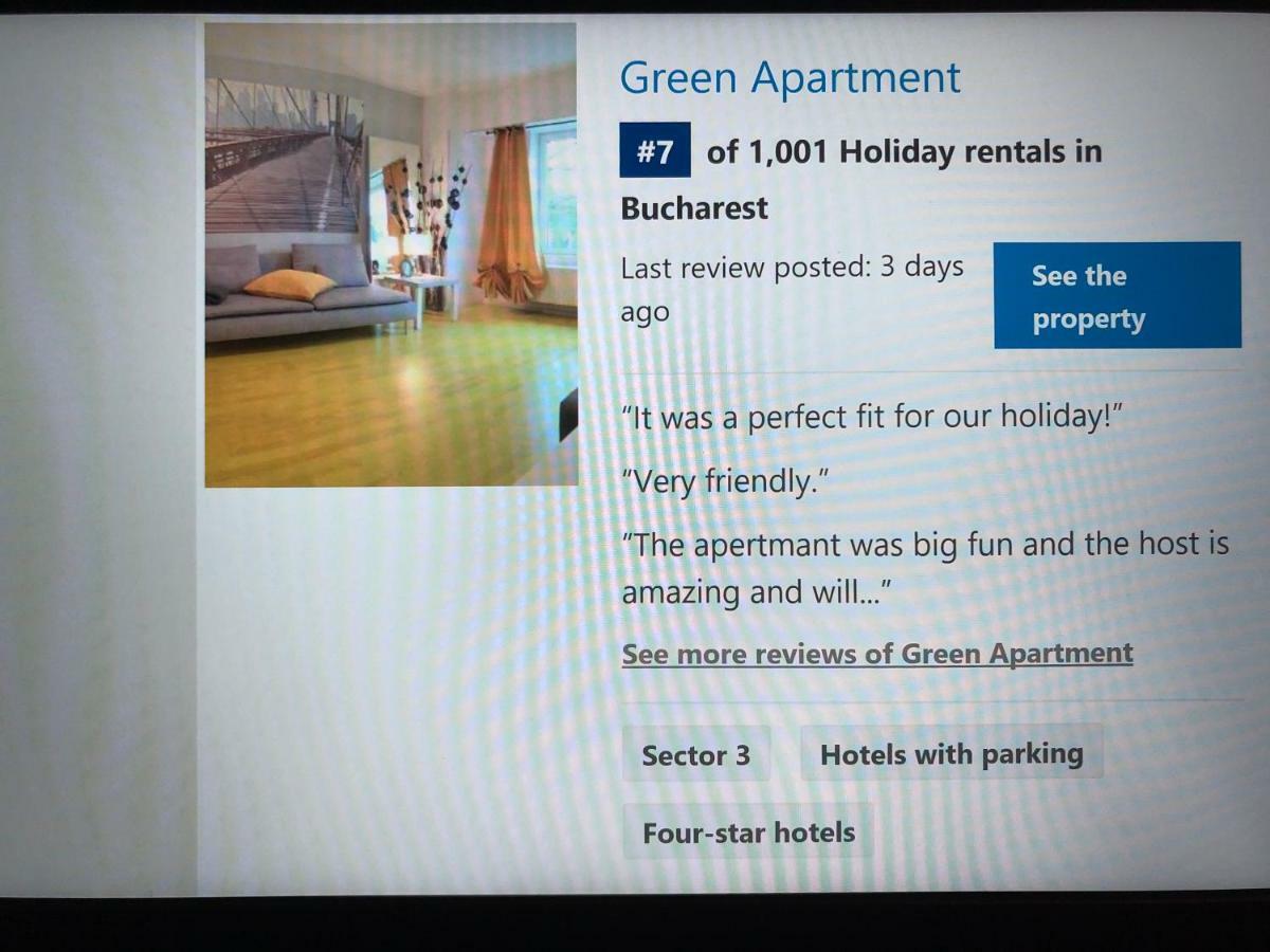 Green Apartment 6 Bukarest Eksteriør billede