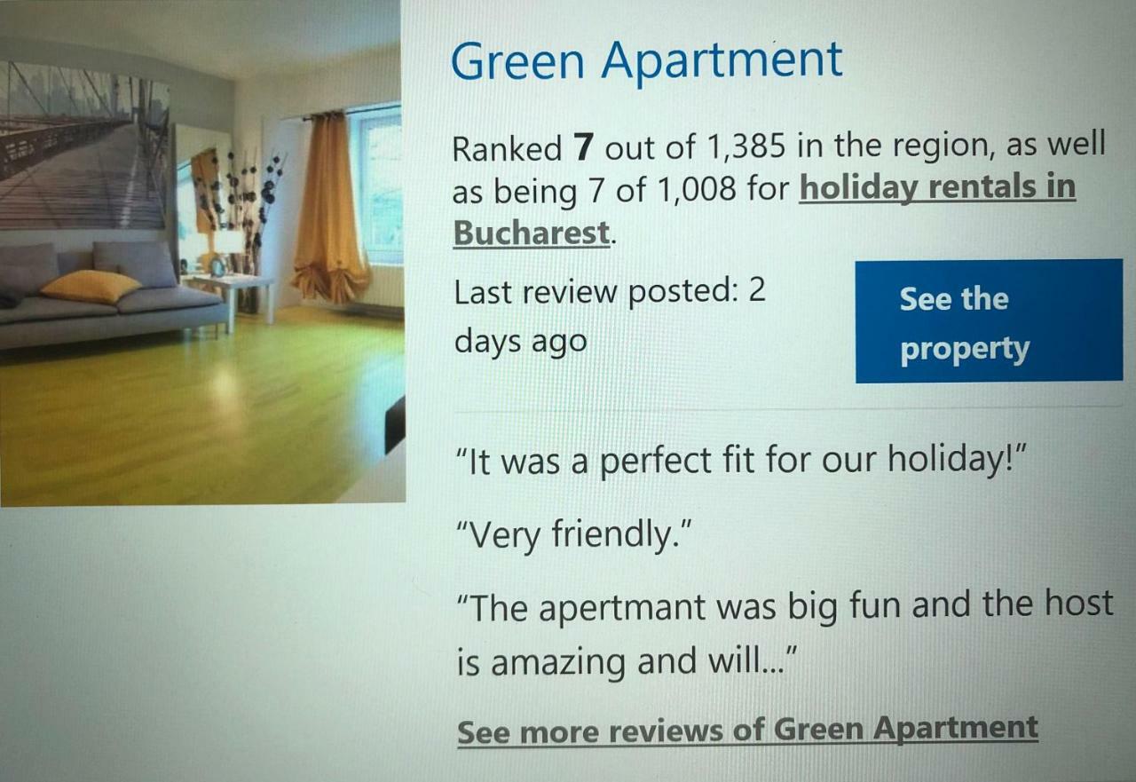 Green Apartment 6 Bukarest Eksteriør billede
